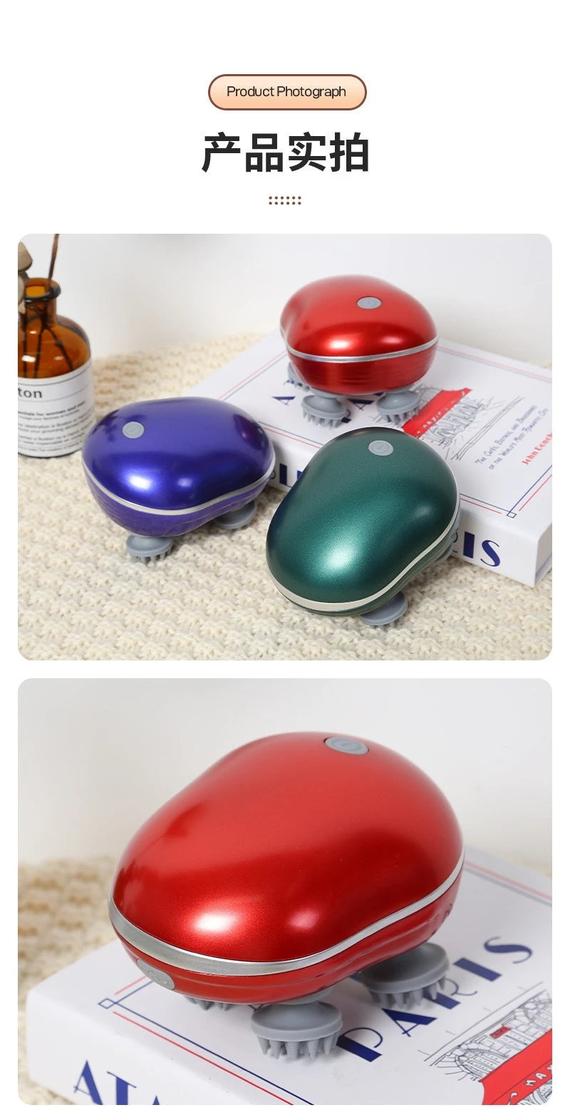 Pet Electric Head Massager Instrument Multi-functional Charging Cat Decompression Relax Tissue Kneading Vibrating Pet Products