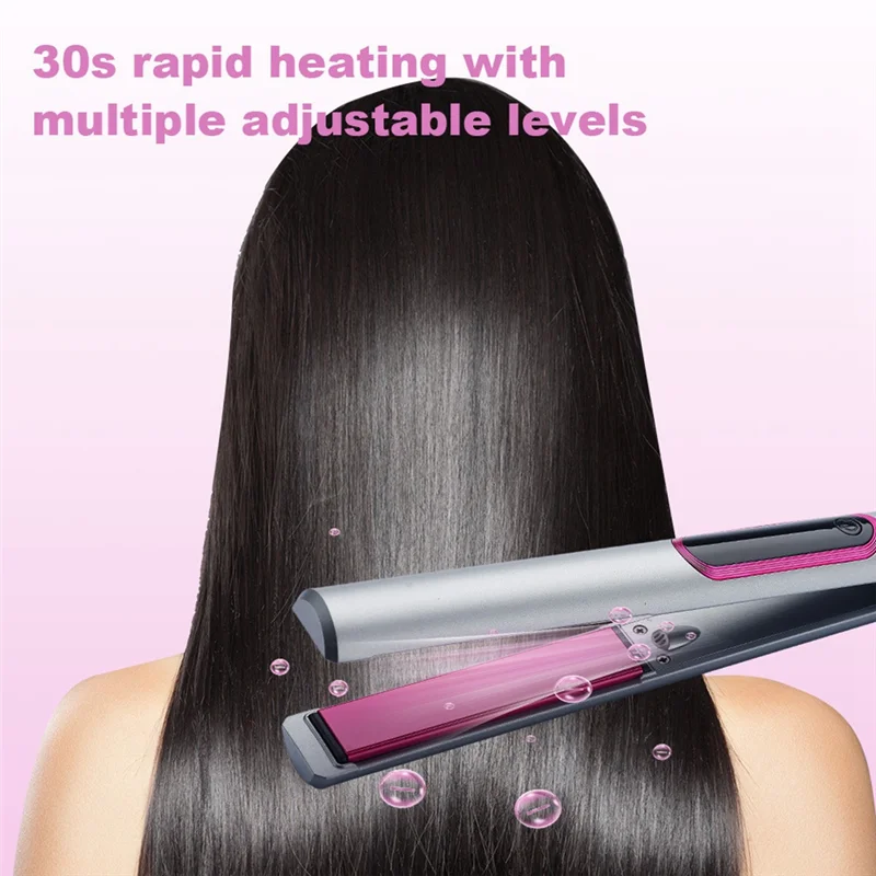 AA20-2 In 1 Hair Straightener And Curler For Styling Flat Iron Hairdressing Tools