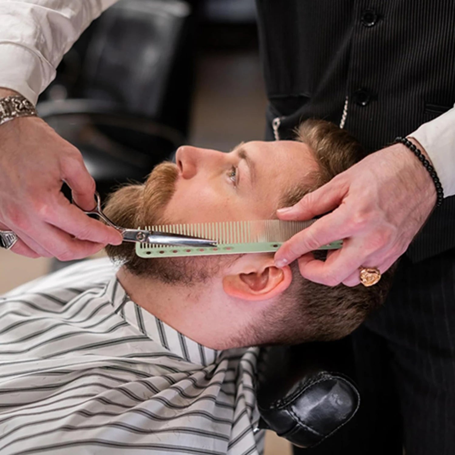 Barbershop Hair Cutting Comb Barber Heat Resistant Anti-static Hair Brush Professional Salon Household Hairdressing Styling Tool