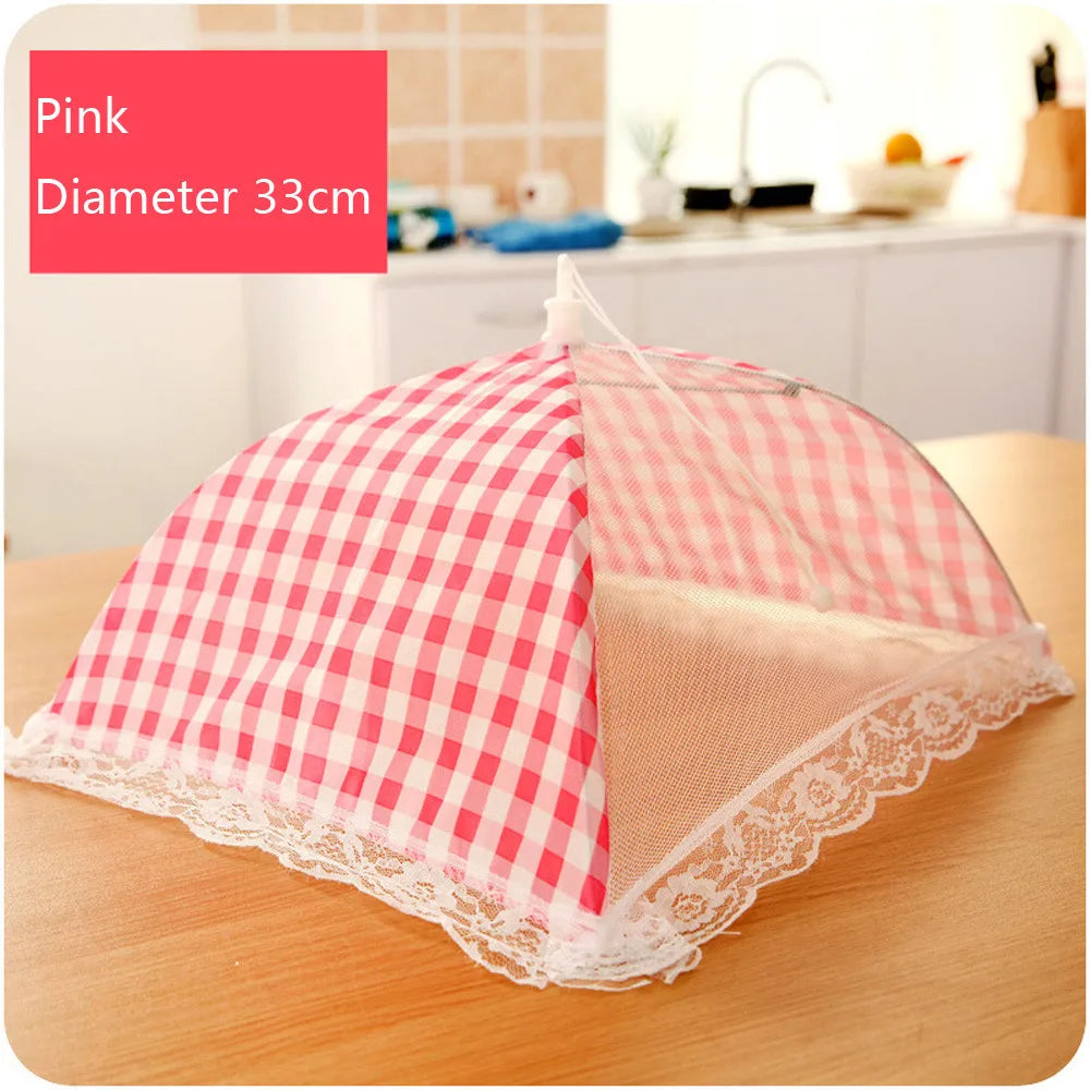 Kitchen Folded Food Cover Hygiene  Style Kitchen Food Dish Cover Kitchenware New Durable Novelty Reusable Kitchen Tools 