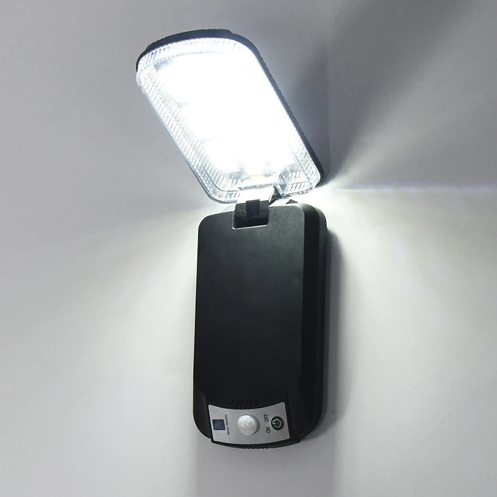 Wall Lamp, Solar Lamp, Lighting Mode, Motion Sensor Lamp Outdoor 9-grid Cob Solar Wall Lamp Garden Wall Courtyard Path Lighting