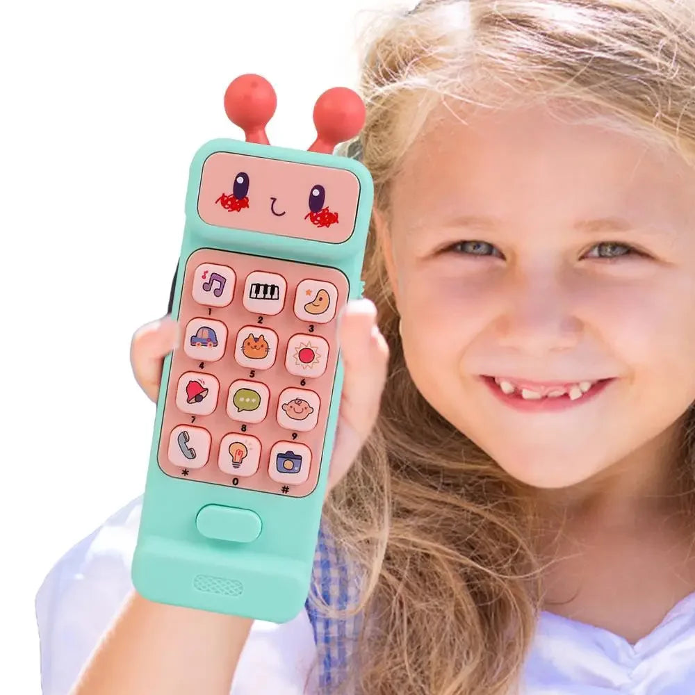 Children’s Cell Phone Toy Simulation Electronic Control Phone Toy with Music Light Early Educational Musical Toys For Boys Girls