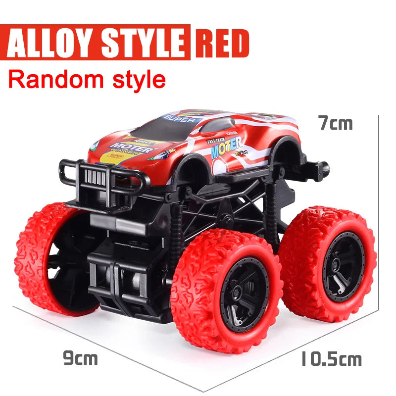 Pull Back Toy Car  Inertial Rotation Car Four-wheel Drive Off-road Vehicle SUV Racing Power Car Children's Toy CarGift