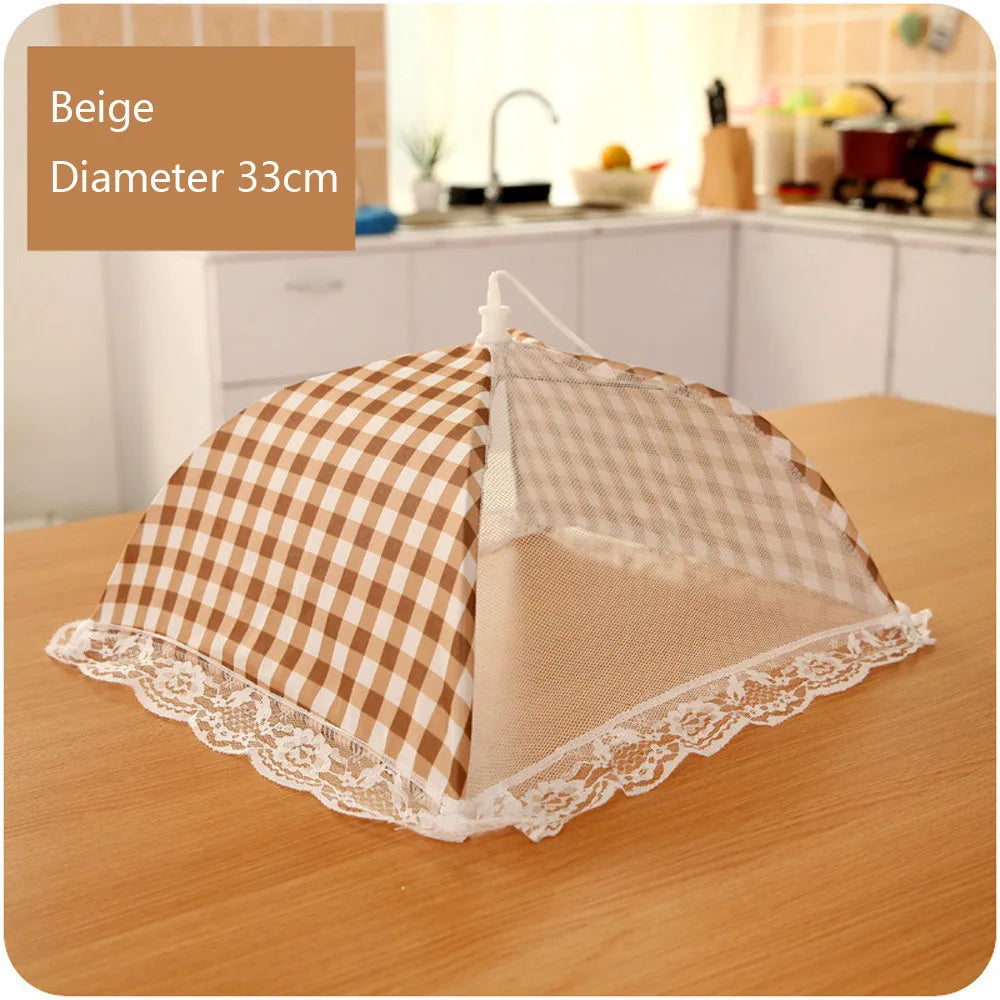Kitchen Folded Food Cover Hygiene  Style Kitchen Food Dish Cover Kitchenware New Durable Novelty Reusable Kitchen Tools 