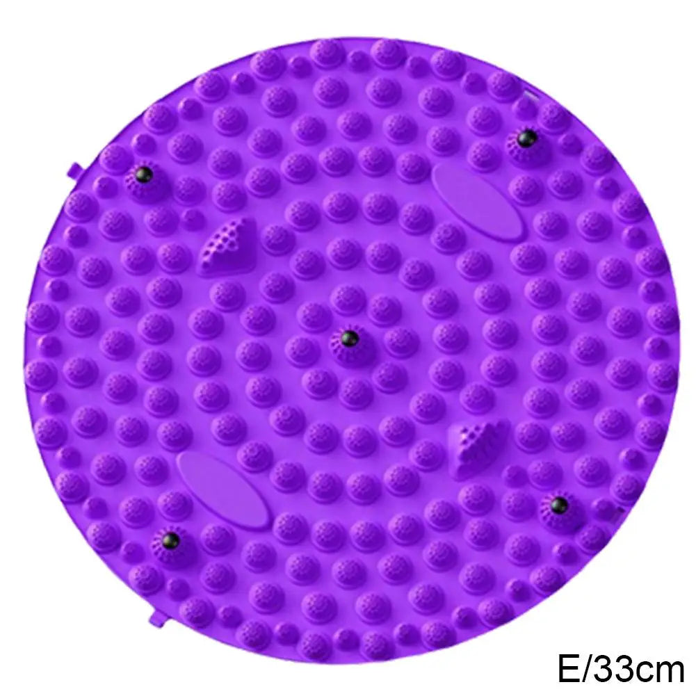 Foot Yoga Massage Acupressure Board Mat Muscle Relaxation Round Exercise Mat Fitness Foot Training Massage Acupressure Mat