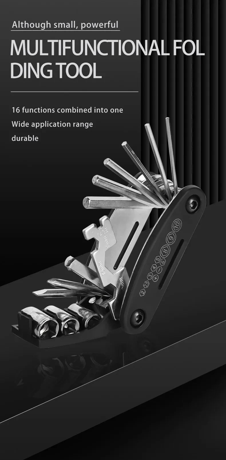 16 in 1 MTB Tools Road Bicycle Allen Wrench Pocket Tools Portable Bicycle Repair Tool set Multifunction Tools