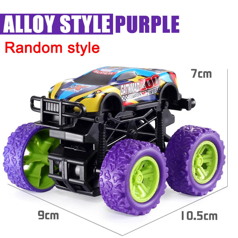 Pull Back Toy Car  Inertial Rotation Car Four-wheel Drive Off-road Vehicle SUV Racing Power Car Children's Toy CarGift
