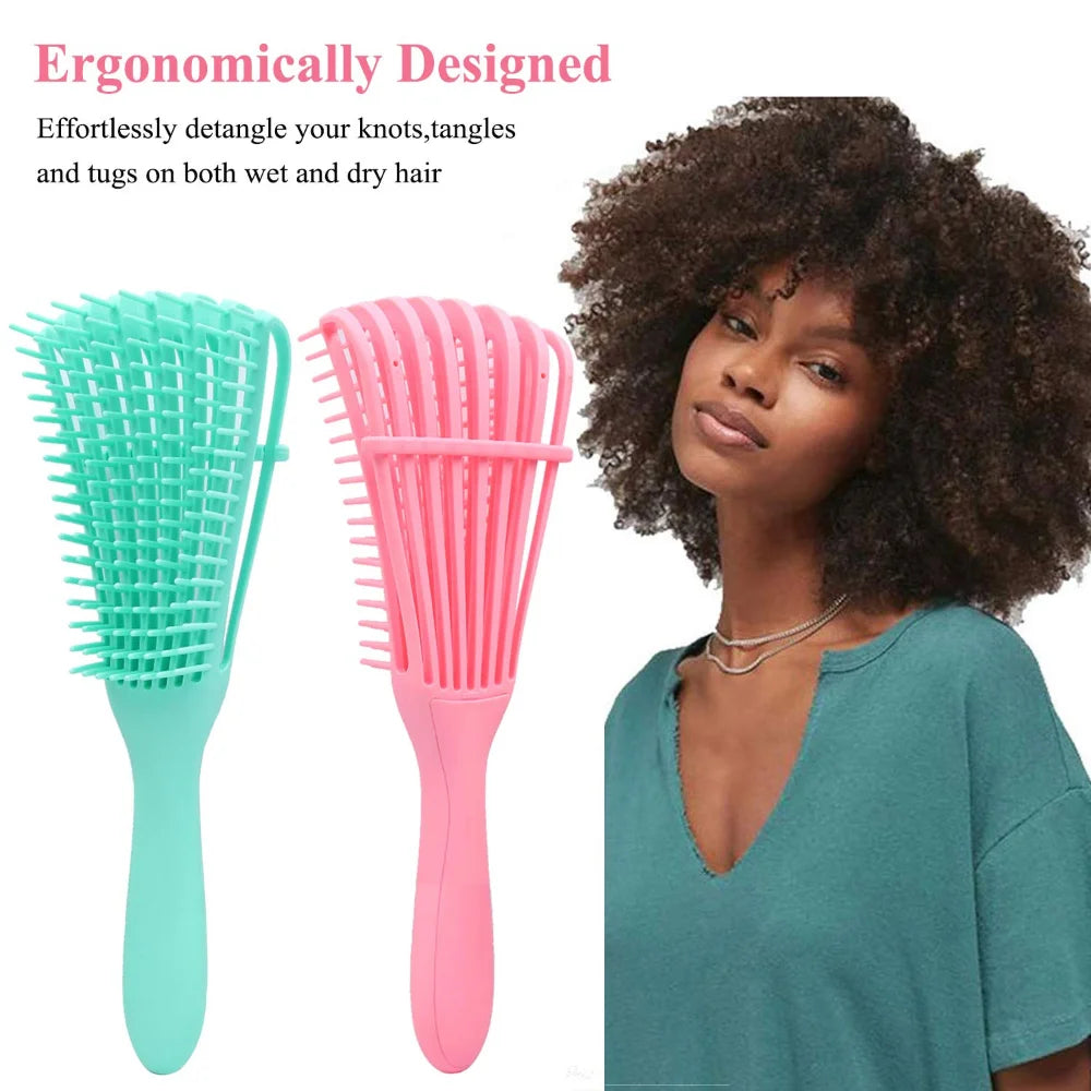 Hair Comb Detangling Brush Scalp Massage Hair Brush Detangler Brush for Curly Hair Thick Hair Octopus Hairbrush Women Men Salon