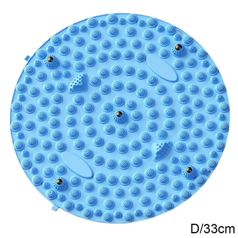 Foot Yoga Massage Acupressure Board Mat Muscle Relaxation Round Exercise Mat Fitness Foot Training Massage Acupressure Mat