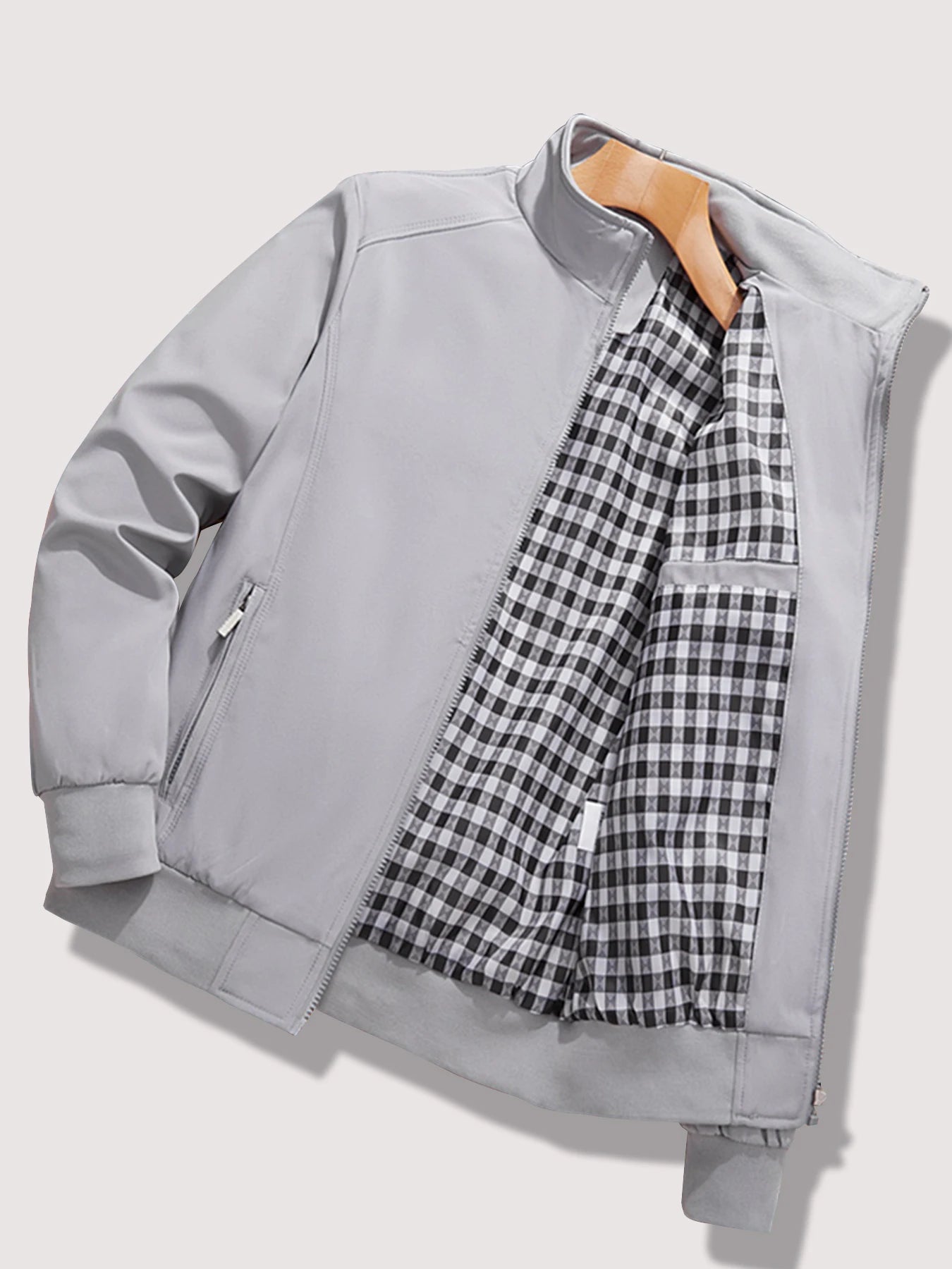 Men's Spring and Autumn New Casual Jacket 2024 New Solid Color Trend Business Casual Commuter Easiest for Match Coat Fashion Sta