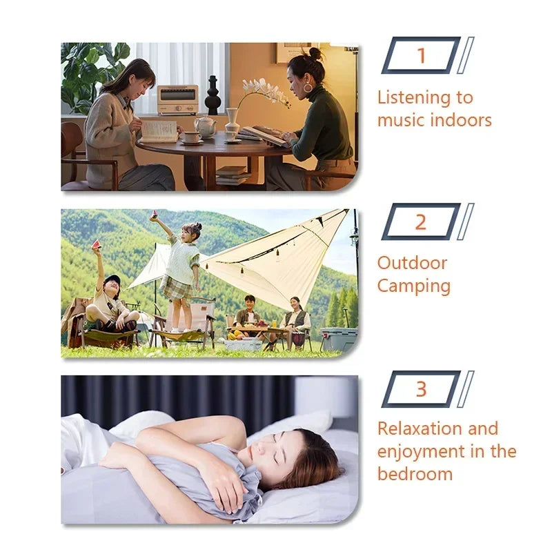 Bluetooth Speaker New Transparent Mech Audio TWS Two-Machine interconnection Rhythm Breathing Light 360° Stereo Surround