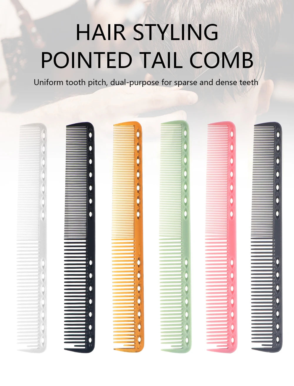 Barbershop Hair Cutting Comb Barber Heat Resistant Anti-static Hair Brush Professional Salon Household Hairdressing Styling Tool