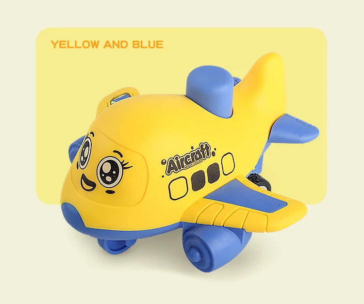 Press and Go aircraft Toys for Toddlers 1-3, Baby Animal Racing Cars, Infant Play Vehicle Set, Baby Push Go Friction Car Toys