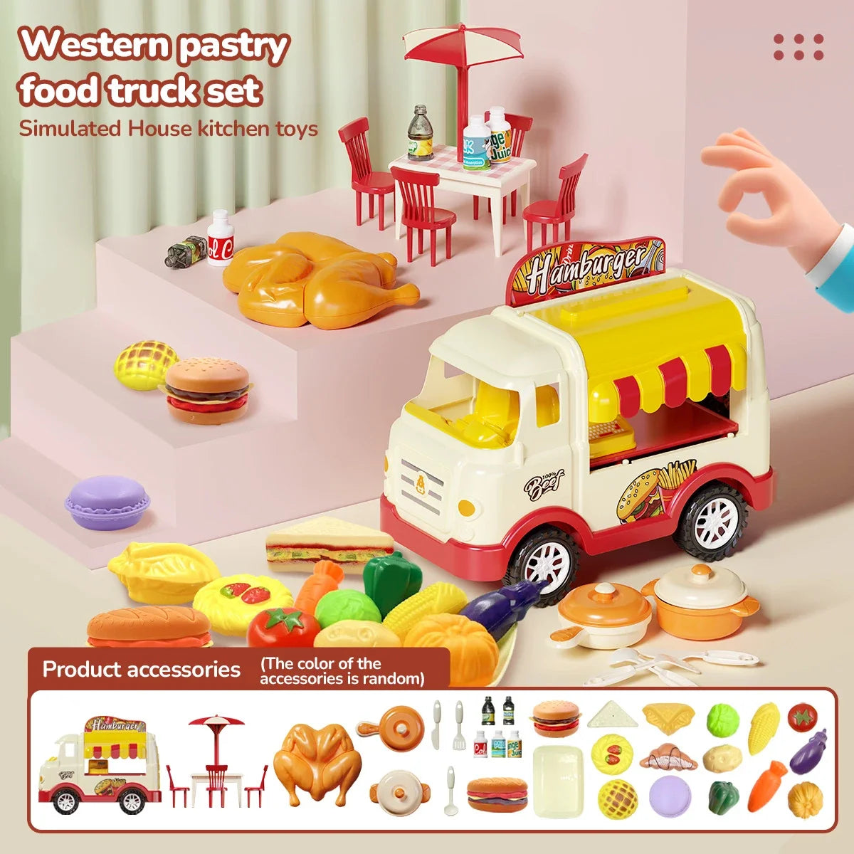 Simulated House Kitchen Toy Mini Kitchen Counter Set Fun House Playing Safe Sturdy Children Household Kitchen Toys