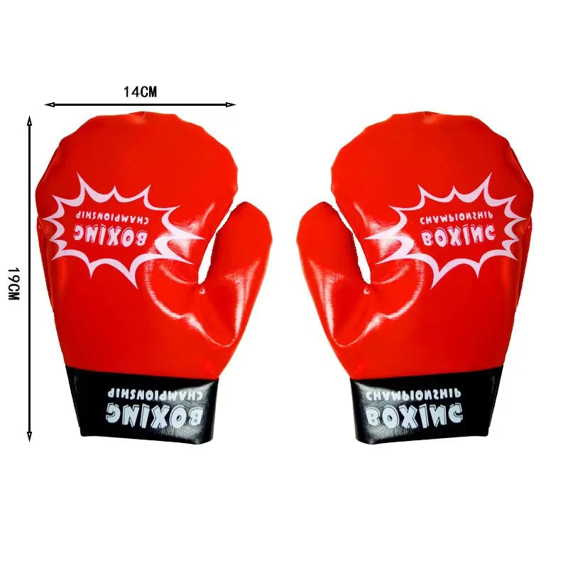 Inflatable Bopper Kids Punching Bag with Bounce-Back Action Inflatable Toys Bop Bag for Kids Presents with OPTIONAL Gloves