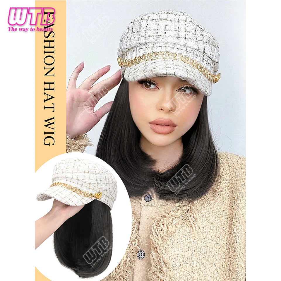 Hat With Hair Attached For Women Ponytail Curly Hair Hair Wig With Hair Cap Styling Baseball Baseball Cap Ponytail Hat Wig