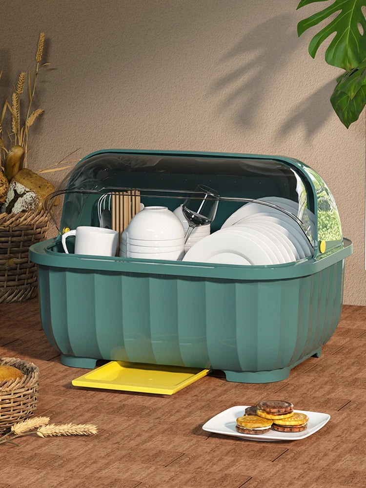 Kitchen Drain Cabinet With Lid, Bowl Box For Storing Dishes, Dishes, Tableware, Household Small Storage Rack, Chopsticks Storage