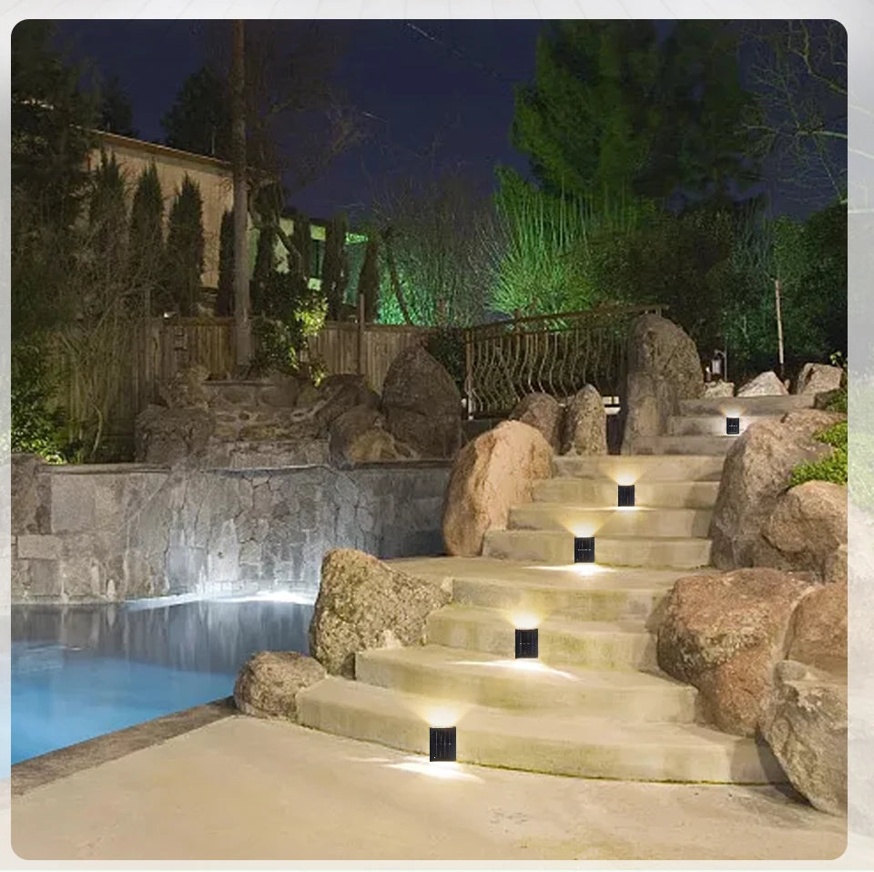 Solar Light Outdoor Up and Down Wall Washer Light Waterproof Solar Lamp for Garden Street Landscape Balcony Yard Porch Decor