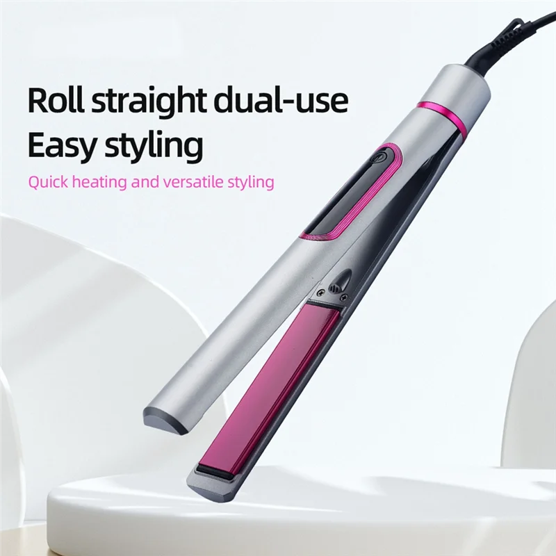AA20-2 In 1 Hair Straightener And Curler For Styling Flat Iron Hairdressing Tools