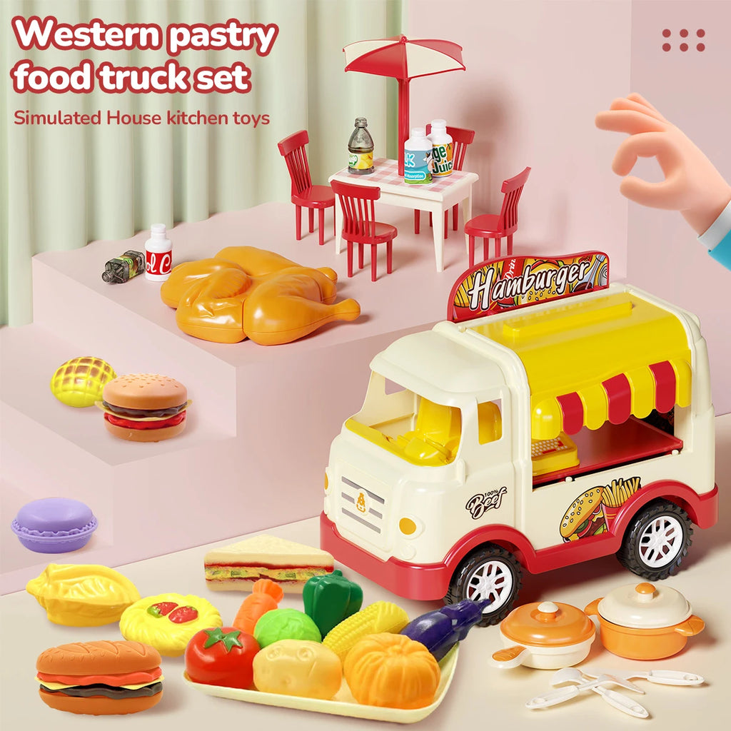 Simulated House Kitchen Toy Mini Kitchen Counter Set Fun House Playing Safe Sturdy Children Household Kitchen Toys