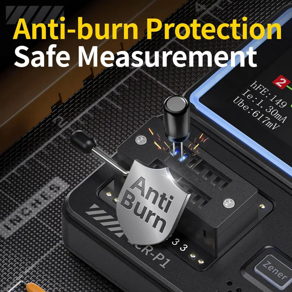 Electronic Component Tester Transistor Tester Transistor Capacitor Tester Graphic Display Capacitance Meter For Electronic