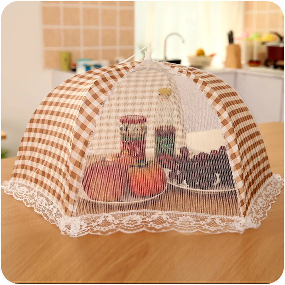 Kitchen Folded Food Cover Hygiene  Style Kitchen Food Dish Cover Kitchenware New Durable Novelty Reusable Kitchen Tools 