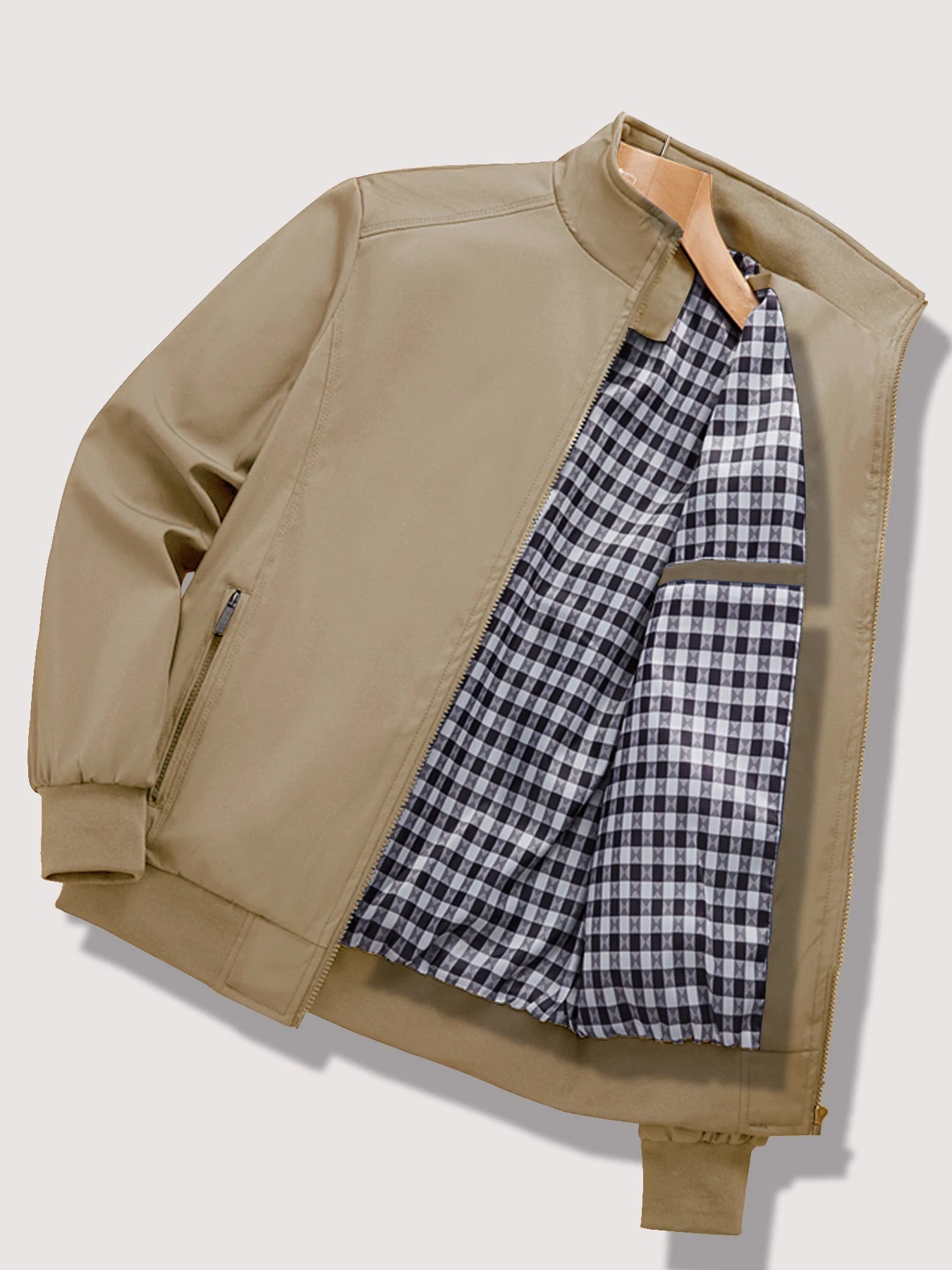 Men's Spring and Autumn New Casual Jacket 2024 New Solid Color Trend Business Casual Commuter Easiest for Match Coat Fashion Sta