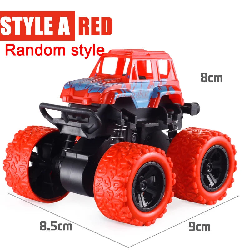 Pull Back Toy Car  Inertial Rotation Car Four-wheel Drive Off-road Vehicle SUV Racing Power Car Children's Toy CarGift