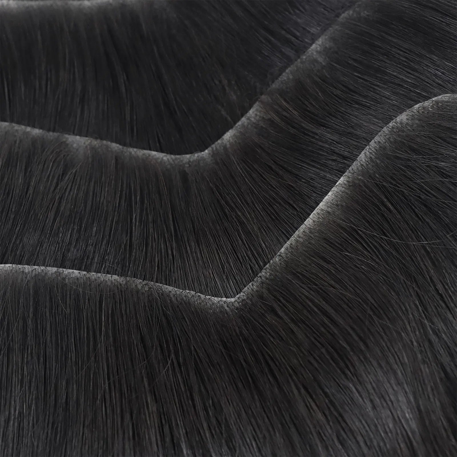 Brown Black Men Toupee Human Hair Frontal Hairline 180 Density V Loop Straight Forehead Toupee Natural Hair Capillary Prosthesis