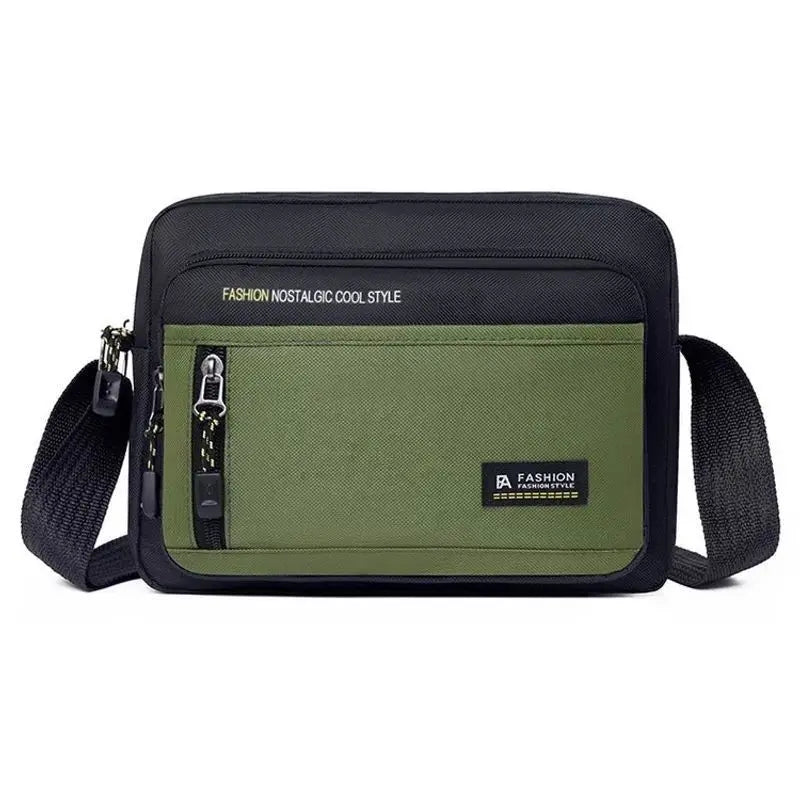 Fashion Men Crossbody Bag Single Shoulder Bags Big Capacity Storage Bag Multi-Pockets Business Crossbody Bags for Work Traveling