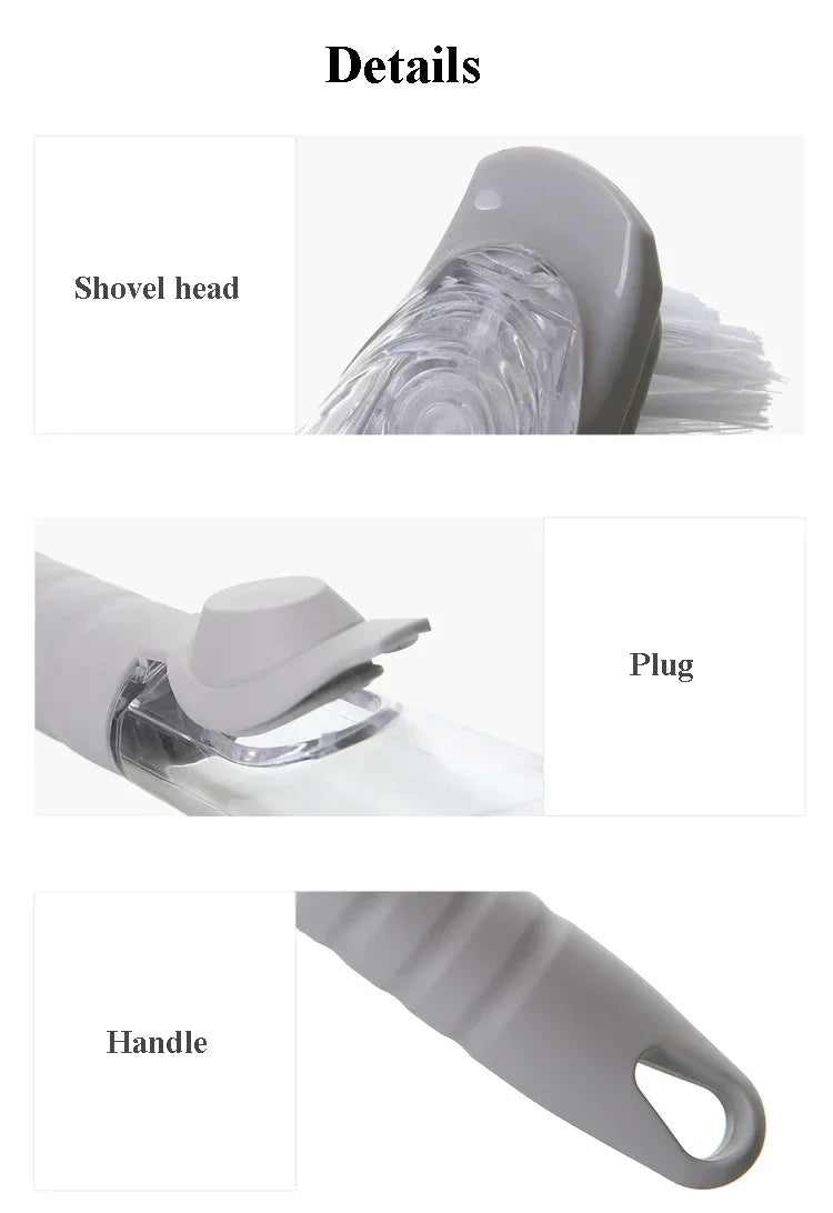 Kitchen Long Handle Cleaning Brush Automatic Liquid Dispenser Dishwashing Sponge Cleaning Brush Scrubber Kitchen Cleaning Tools