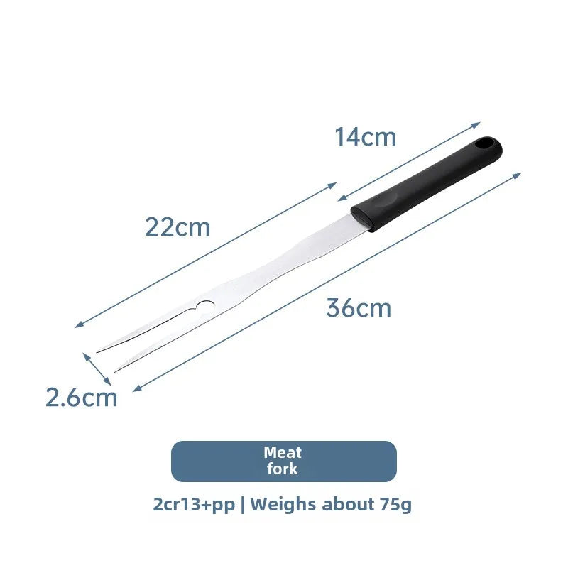 Barbecue tool set combination outdoor equipment Stainless Steel Grill steak frying shovel wholesale tools,