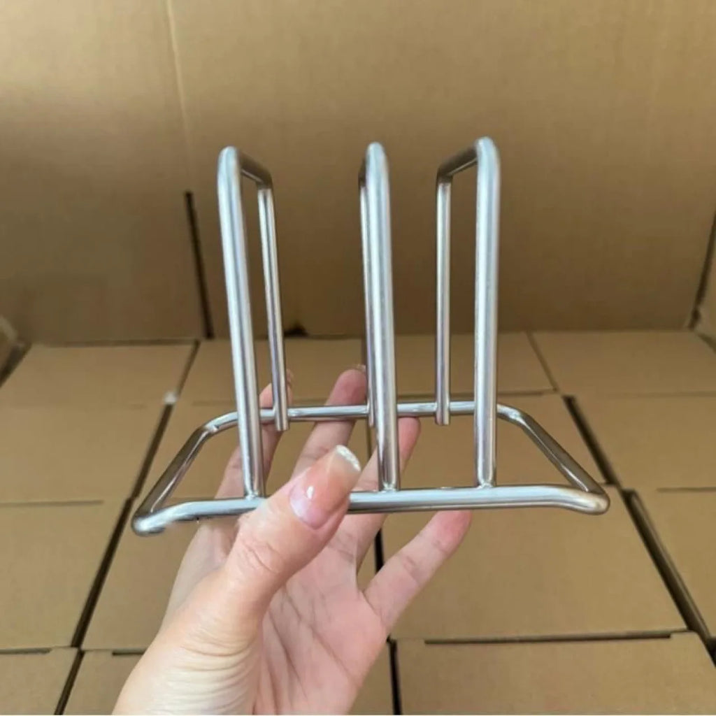 Kitchen storage rack, cutting board, stainless steel cutting board, kitchen cabinet, pot cover, countertop, cutting board rack