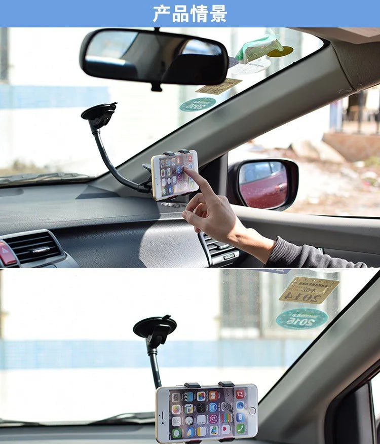 Cell Phone Holder Car, Windshield/Dashboard/Window Car Phone Holder Mount, Suction Cup Phone Mount for Car Truck Compatible