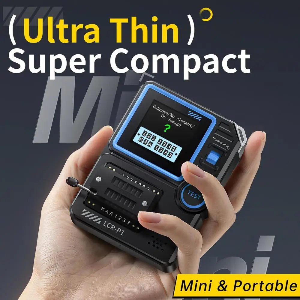 Electronic Component Tester Transistor Tester Transistor Capacitor Tester Graphic Display Capacitance Meter For Electronic