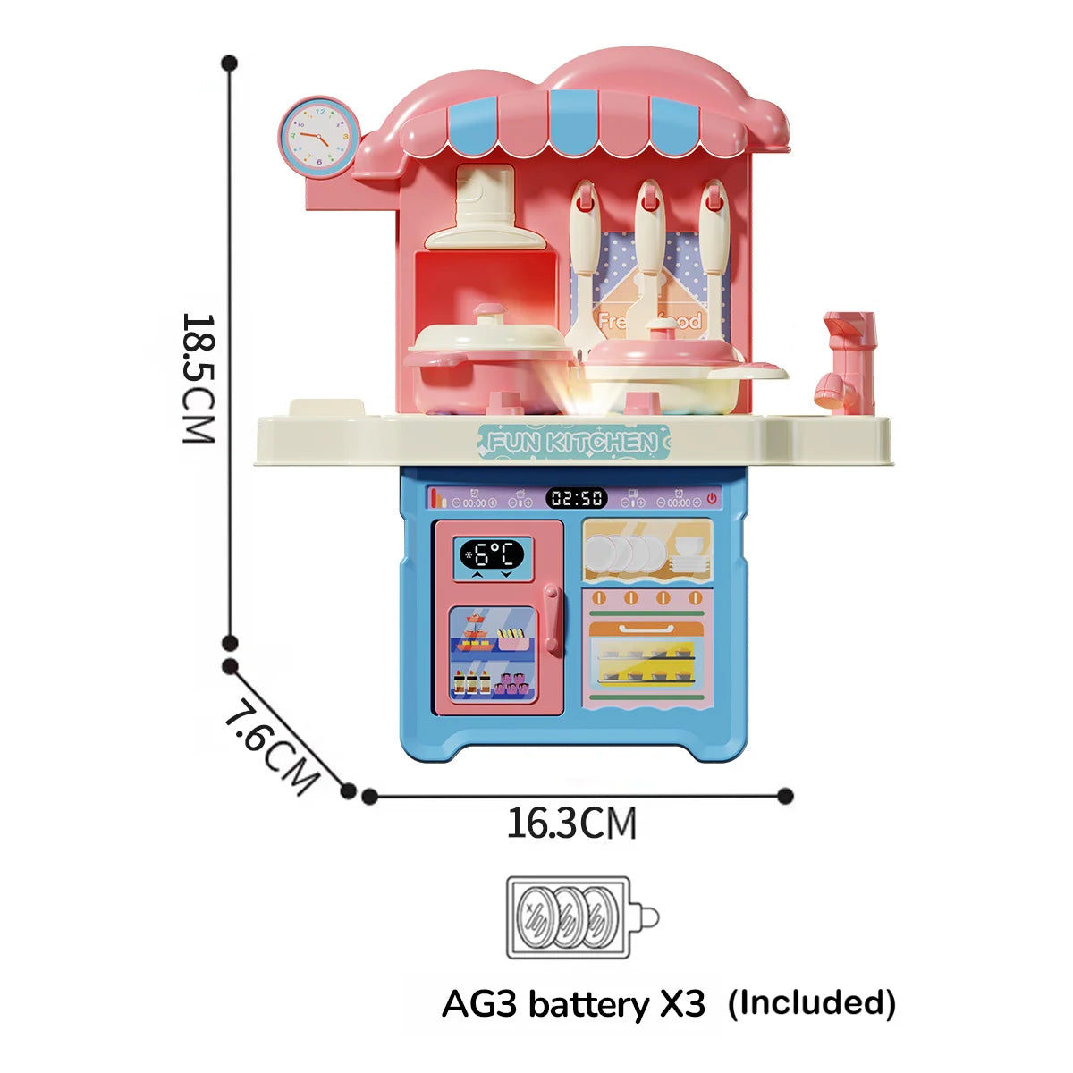 Simulated House Kitchen Toy Mini Kitchen Counter Set Fun House Playing Safe Sturdy Children Household Kitchen Toys