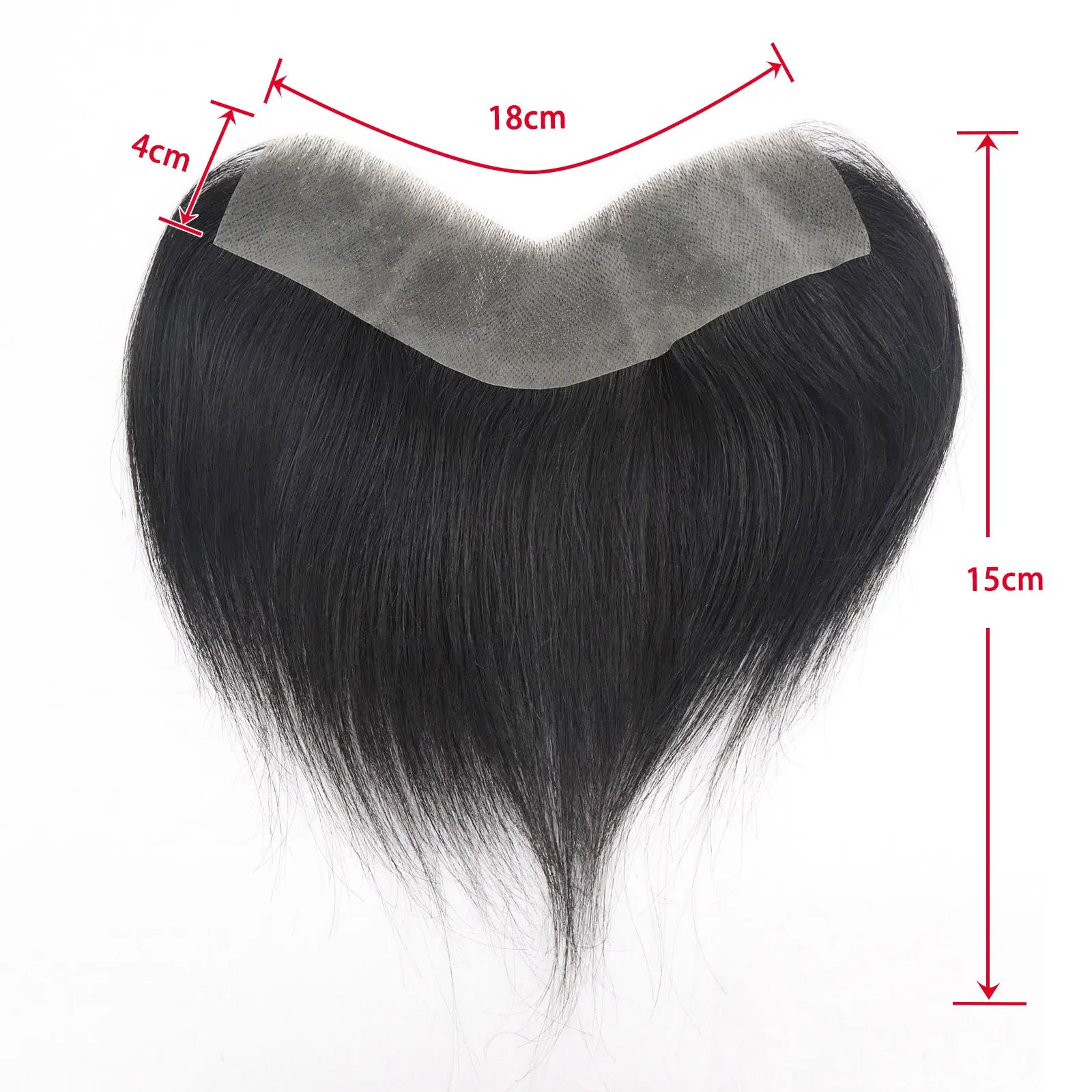 Brown Black Men Toupee Human Hair Frontal Hairline 180 Density V Loop Straight Forehead Toupee Natural Hair Capillary Prosthesis