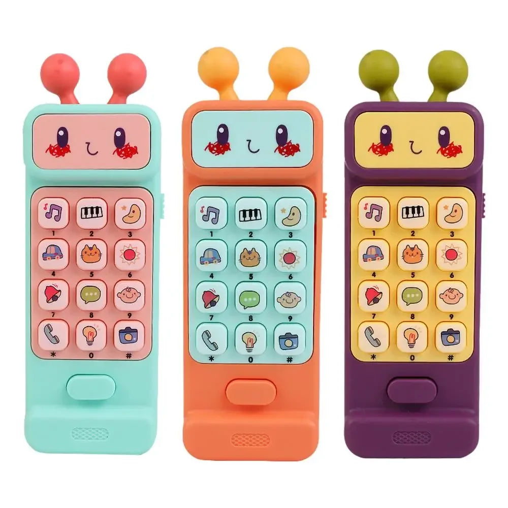 Children’s Cell Phone Toy Simulation Electronic Control Phone Toy with Music Light Early Educational Musical Toys For Boys Girls