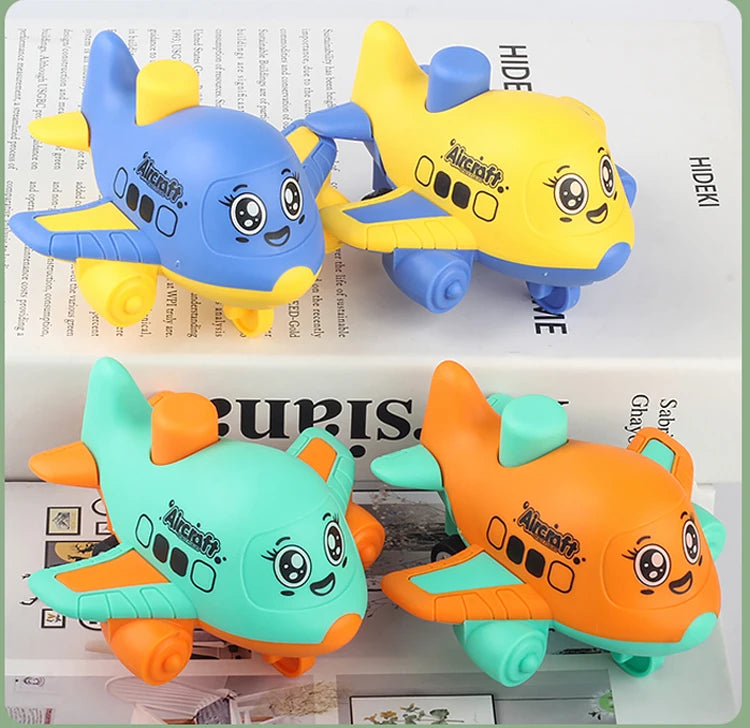 Press and Go aircraft Toys for Toddlers 1-3, Baby Animal Racing Cars, Infant Play Vehicle Set, Baby Push Go Friction Car Toys