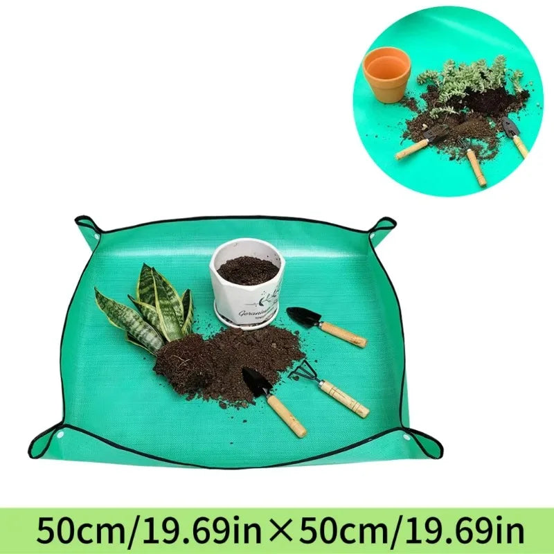 Gardening Mat  Square Plant Pad Waterproof for Transplanting Flower Pots Potting Mat Foldable Garden Repotting Anti-dirty Tarp