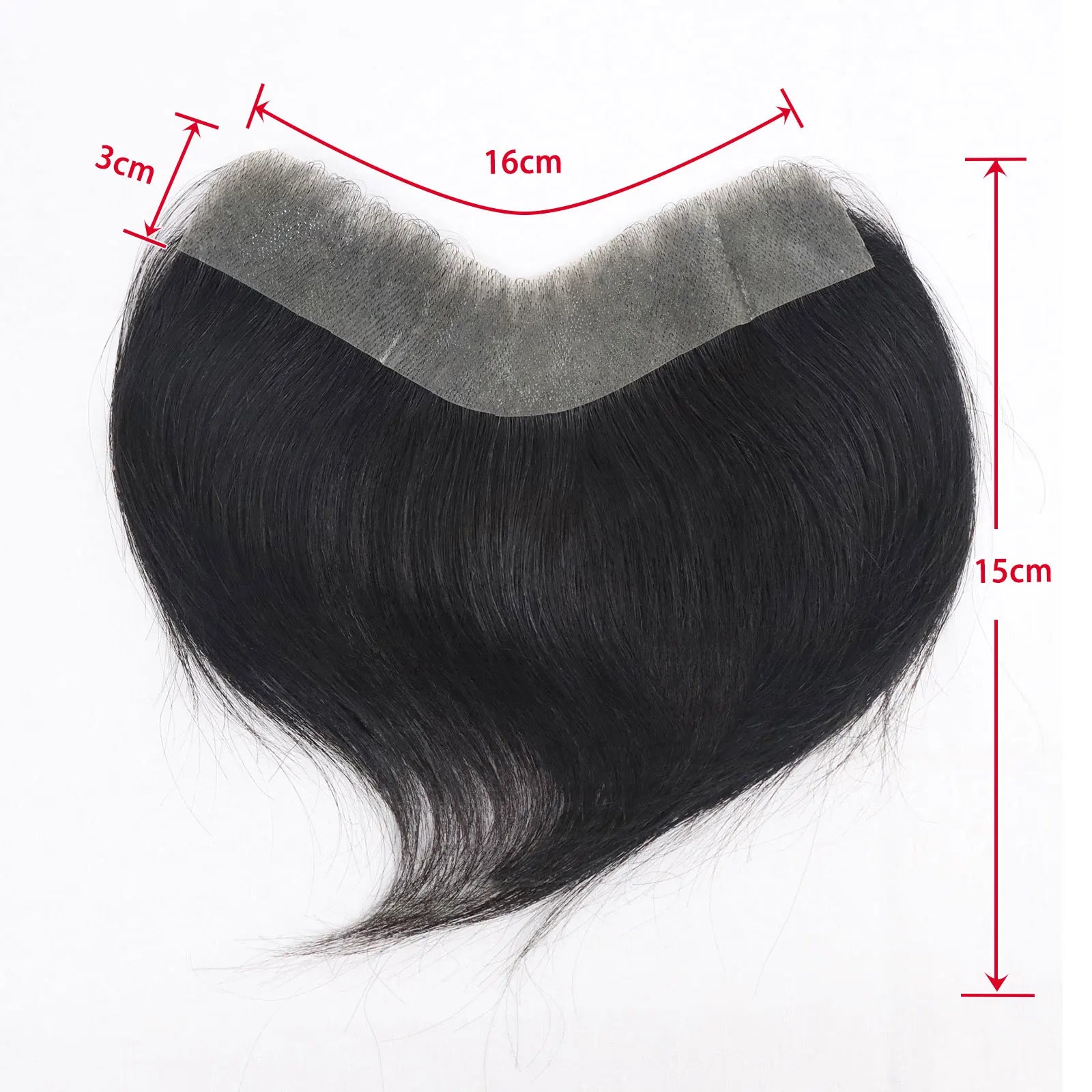 Brown Black Men Toupee Human Hair Frontal Hairline 180 Density V Loop Straight Forehead Toupee Natural Hair Capillary Prosthesis