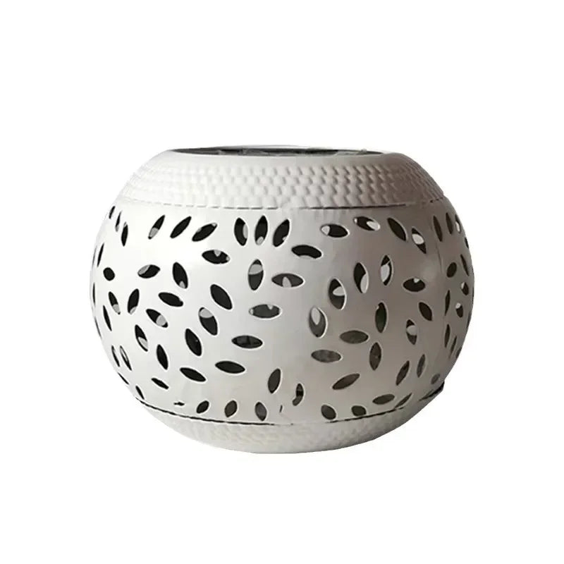 Solar Table Lights Outdoor Waterproof Metal Garden Projector Lamp Retro Gardening Lawn Atmosphere Lamp Decorative Landscape Lamp