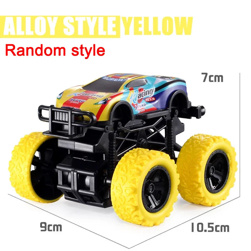 Pull Back Toy Car  Inertial Rotation Car Four-wheel Drive Off-road Vehicle SUV Racing Power Car Children's Toy CarGift