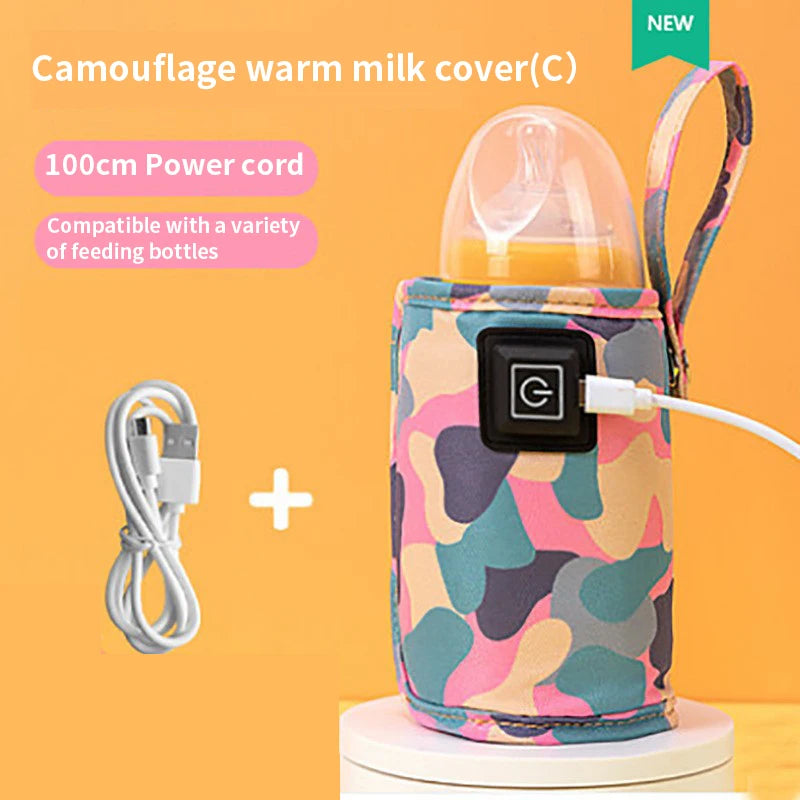 Baby Bottle Warmer Useful USB Plug Bottle Heater Safe Heating Convenient for Beverage Warming Bag Baby Milk Heater