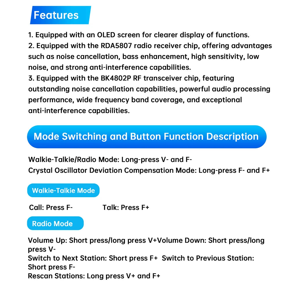 Electronics Kit  FM Radio DIY Kit Smart Wireless Walkie-Talkie Radio Electronics Assembly and Soldering Practice DIY Kit
