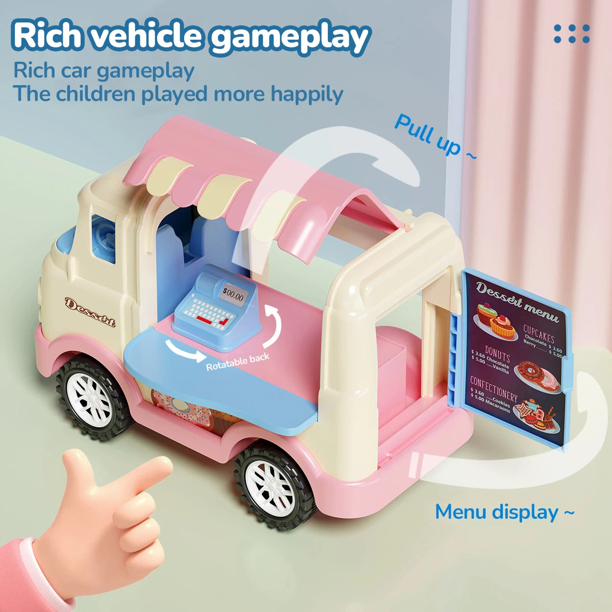 Simulated House Kitchen Toy Mini Kitchen Counter Set Fun House Playing Safe Sturdy Children Household Kitchen Toys