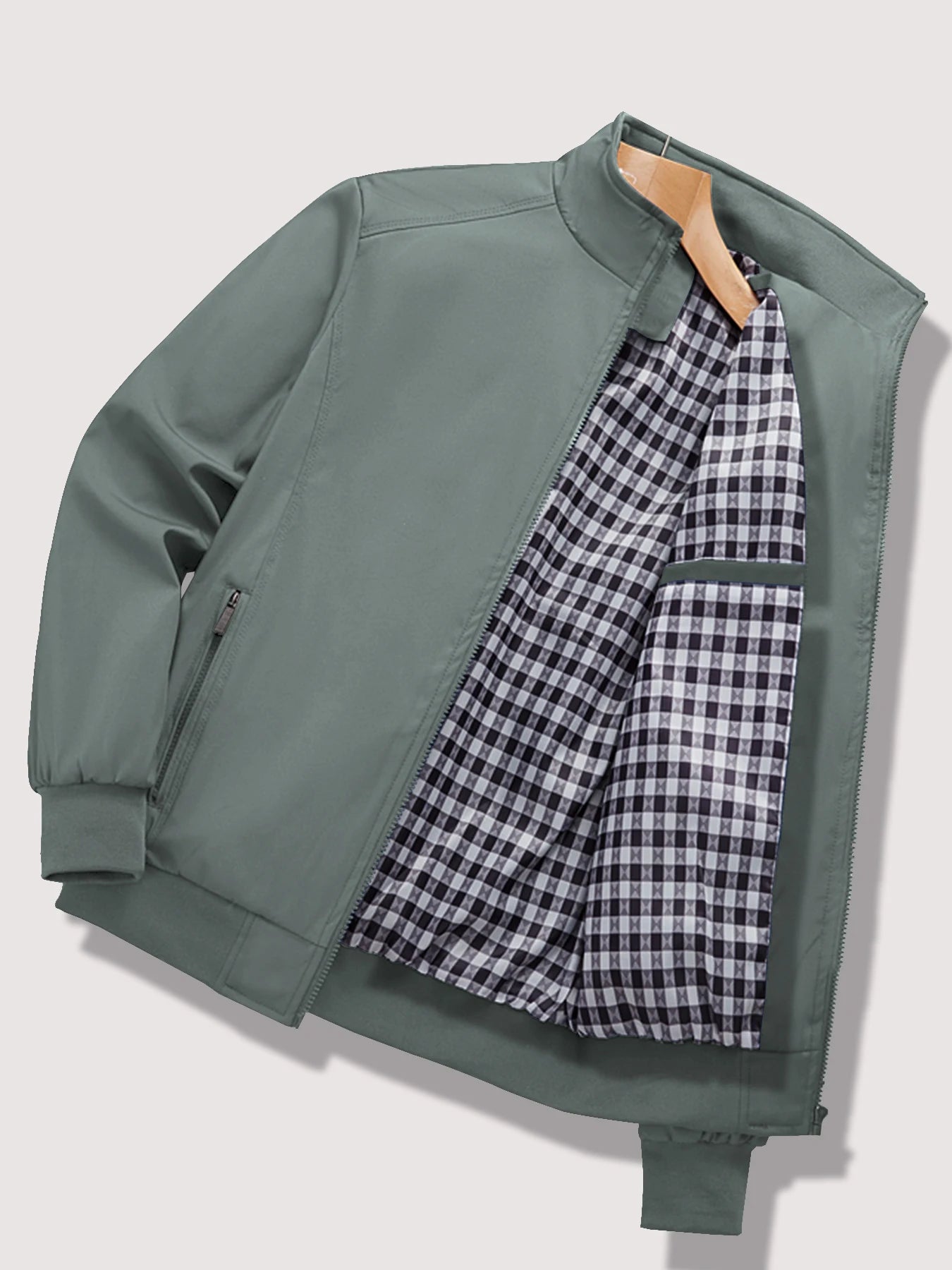 Men's Spring and Autumn New Casual Jacket 2024 New Solid Color Trend Business Casual Commuter Easiest for Match Coat Fashion Sta