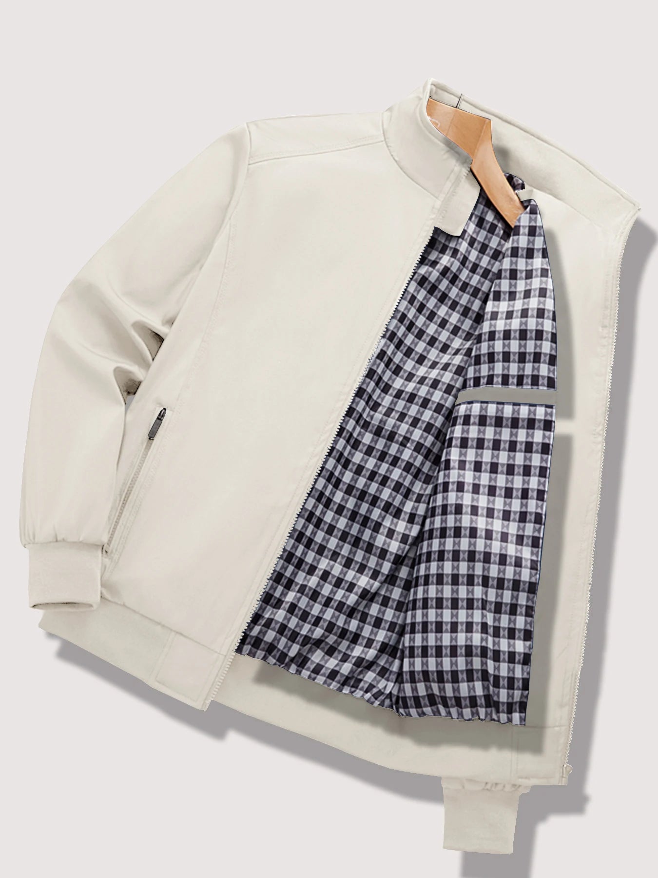 Men's Spring and Autumn New Casual Jacket 2024 New Solid Color Trend Business Casual Commuter Easiest for Match Coat Fashion Sta