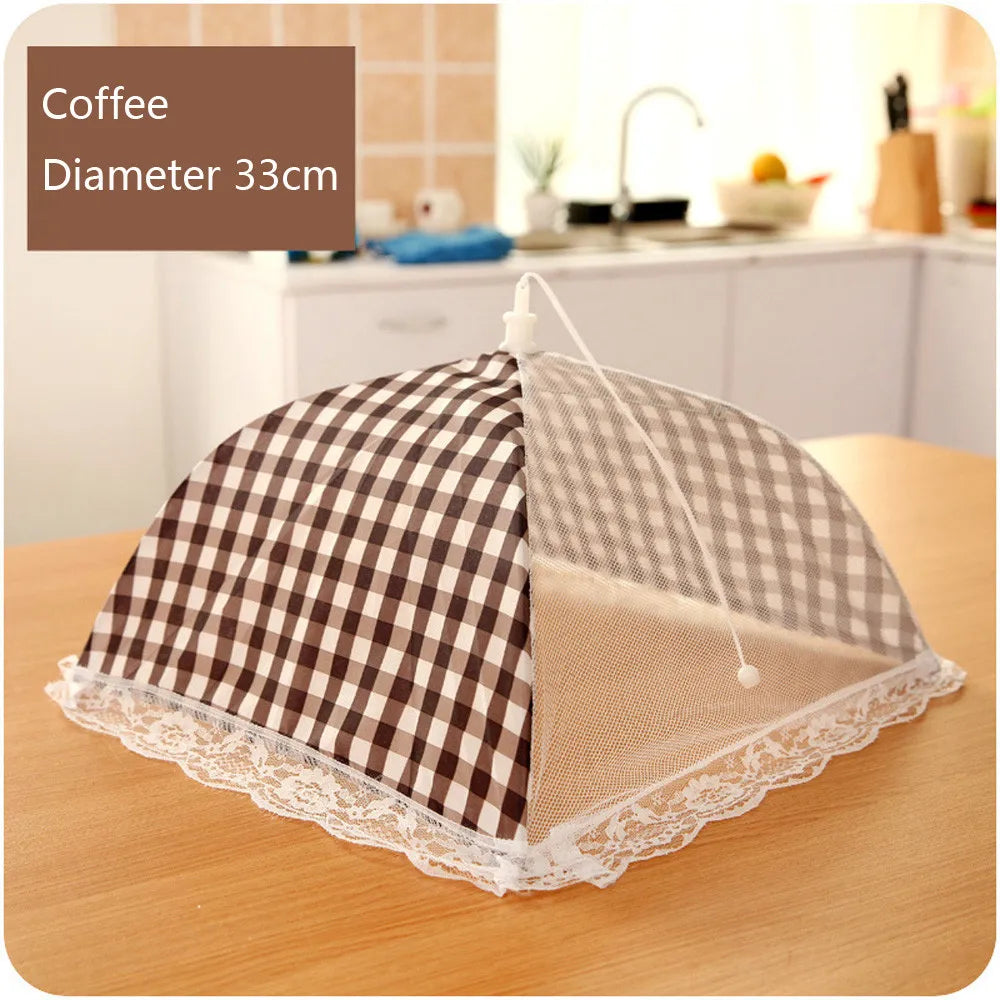 Kitchen Folded Food Cover Hygiene  Style Kitchen Food Dish Cover Kitchenware New Durable Novelty Reusable Kitchen Tools 