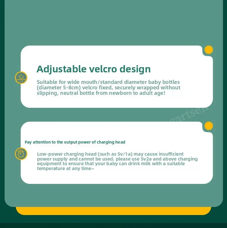 Baby Milk Warmer Baby Nursing Bottle Heater, Portable USB Bottle Warmer for Car, Outdoor Travel Accessories Outdoor Portable